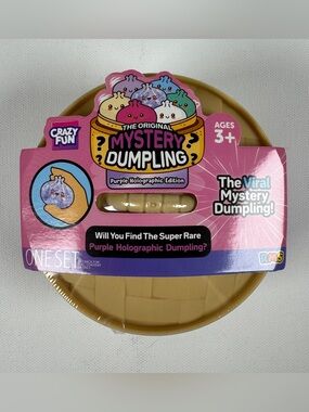 RMS Crazy Fun Mystery Purple Holographic Edition Squishy Dumpling Bun